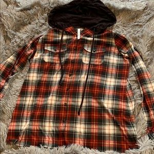 Hooded flannel